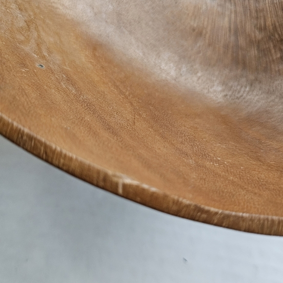 Vintage wooden pepper shape salad bowl set 11 pieces carved MCM - Picture 14 of 16